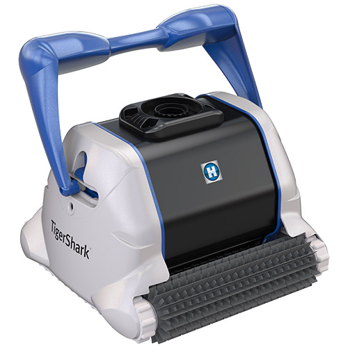 robotic pool cleaner helps pool chemicals clean a pool